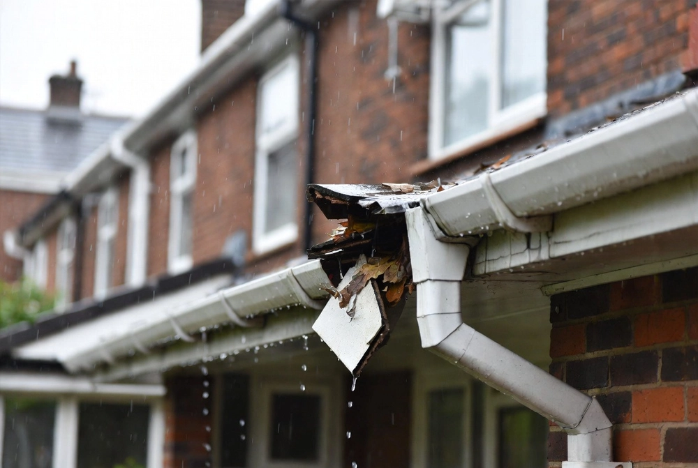 Gutter repair work